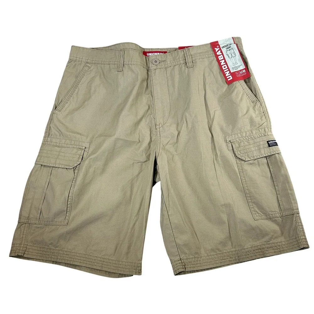 Unionbay Mason Cargo Shorts Mens Size 40 Khaki Fit 11